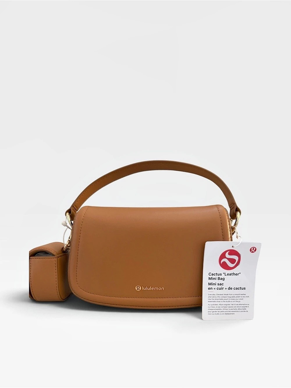 lululemon Cruiser Crossbody Bag Brown Leather